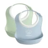 BabyBjörn Duo Slabbetje - Pastelgroen / Pastelblauw