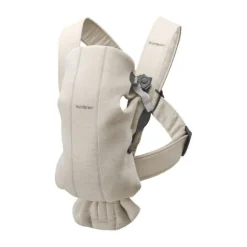 BabyBjörn Mini 3D Jersey Draagzak Lichtbeige
