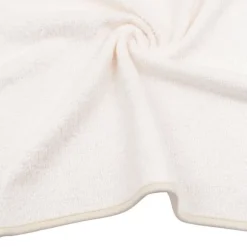 Bamboom Duo Bees Badcape + Washand – 75x75 cm – Off White