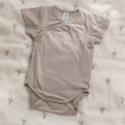 Bamboom Overslag Romper - Zand - 1 Mnd