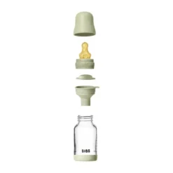 BIBS Fles - Slow Flow - 120 ml - Glas/Latex - Ivory