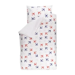 Bink Bedding Planes Dekbedovertrek Choco 120 x 150 cm