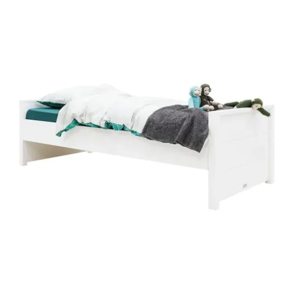 Bopita Bobby Bed 90x200 cm met Laag Hoofdeinde - Wit