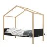 Bopita Liam Huisbed Mat Zwart / Naturel 90 x 200 cm