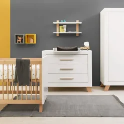 Bopita Lisa Babybed Wit / Naturel 60 x 120 cm