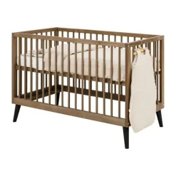 Bopita Zara Ledikant 60x120 cm - Walnoot