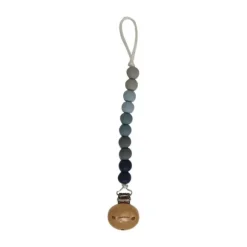 Chewies & More Siliconen Speenclip Baby Blue / Grijs