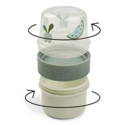 Done By Deer Birdee 2-Way Snackbox - Small - Sand