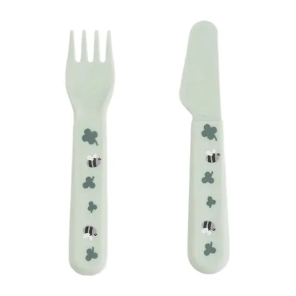 Done by Deer Foodie Dinerset met Zuignap - Tiny Farm - Groen