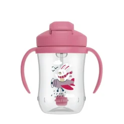 Dr. Brown's Eerste Rietjesbeker Roze 270 ml