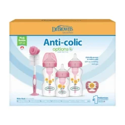 Dr. Brown's Options+ Giftset - Brede Hals - Roze