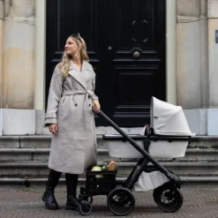 Dubatti One E6 Kinderwagen Dark Brown / Walnut Brown | Dubatti by Römer Autostoeltje Babysafe Pro | Vario Base 5Z