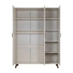 Europe Baby Olivia Kledingkast - 3-Deurs - Oatmeal - Retro