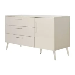 Europe Baby Sev Babykamer Oatmeal/Oatmeal | Ledikant 60 x 120 + Commode