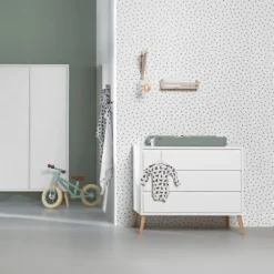 Europe Baby Sterre Commode - Wit / Naturel