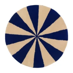 Ferm Living Arch Small Vloerkleed Blue / Off White
