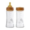 Hevea Medium Flow Kit Glazen Fles 250 ml 2 Stuks