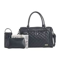 Isoki Zip Quilted Luiertas Toorak Black