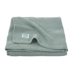 Jollein Basic Knit Wiegdeken Forest Green 75 x 100 cm