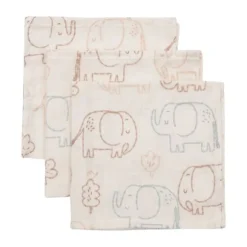Jollein Hydrofiel Washandje - 31x31 cm - 3 Stuks