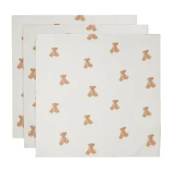 Jollein Teddy Bear Multidoek Hydrofiel Small 3 Stuks