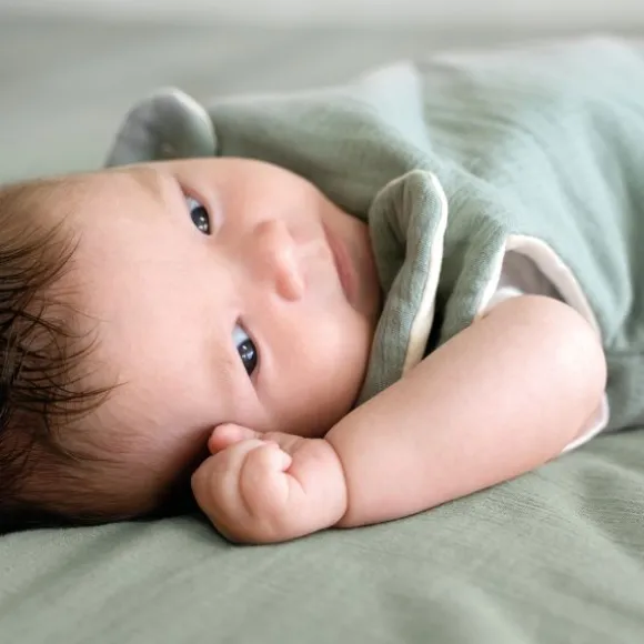 Julius Zöllner Muslin Playmat – Sand – 95/135 cm