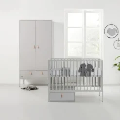 Kidsmill Amy Babybed Grijs 60 x 120 cm