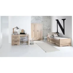 Kidsmill Brent Kinderkamer Oldwood | Bed 90 x 200 cm + Bureau