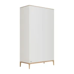 Kidsmill Intense II Babykamer Mat Wit / Eiken | Ledikant 60 x 120 cm + Commode