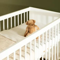 Kidsmill Intense II Babykamer Wit / Patinated Brass | Ledikant 60 x 120 cm + Commode