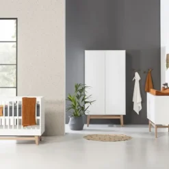 Kidsmill Noud Babykamer Wit | Bed 60 x 120 cm + Commode