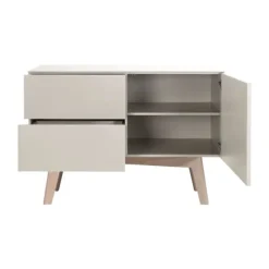 Kidsmill Sixties Ledikant 60 x 120 cm - Oatmeal / Eiken