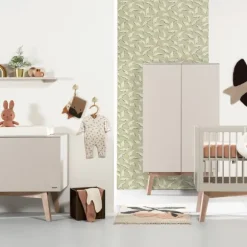 Kidsmill Sixties Ledikant 60 x 120 cm - Oatmeal / Eiken