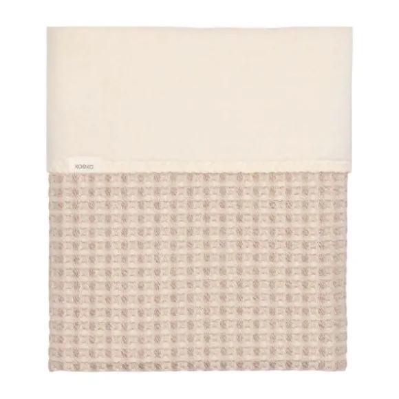 Koeka Ledikantdeken - Cotton Fleece Wafel Amsterdam - Crumble