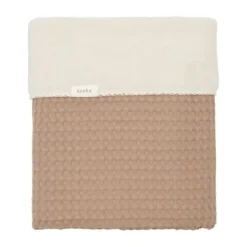 Koeka Oslo Teddy Eenpersoonsdeken - Wafel - Natural / Pebble