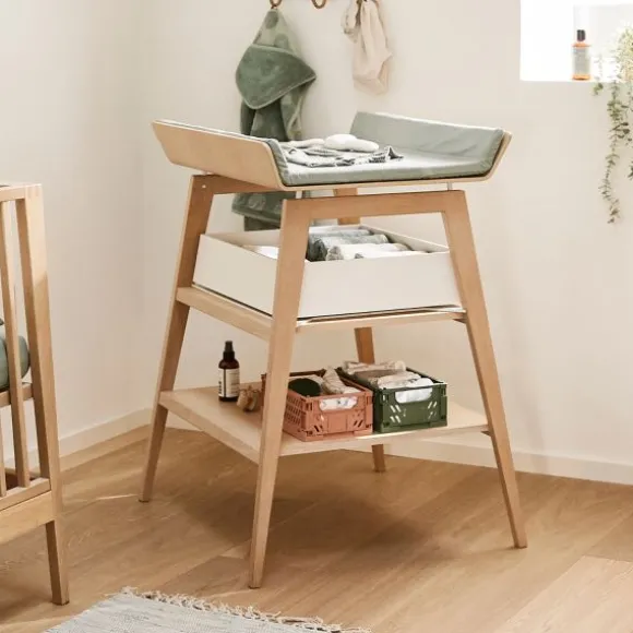 Leander Linea Aankleedkussenhoes - Cool Grey