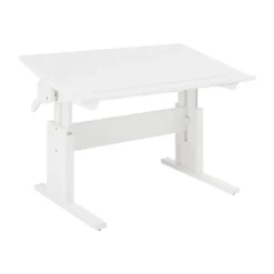 LIFETIME Kidsrooms Bureau Klein Dubbel Verstelbaar Whitewash