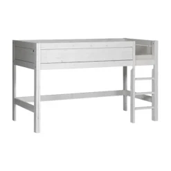 LIFETIME Kidsrooms Halfhoogslaper Luxe Rechte Trap Whitewash