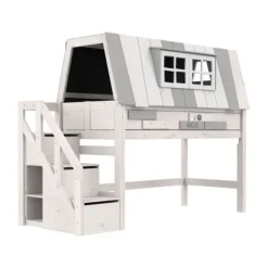 LIFETIME Kidsrooms Halfhoogslaper My Hangout - White-Wash