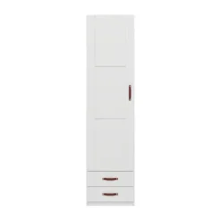 LIFETIME Kidsrooms Kledingkast 1-Deurs - 2-Lades - White-Wash