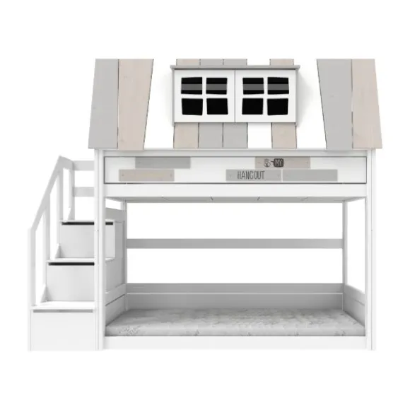 Life Time Laag Huisbed My Hangout - White Wash - Luxe Lattenbodem