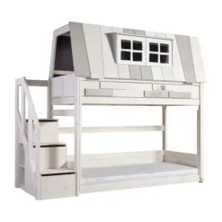 Life Time Laag Stapelbed My Hangout - White Wash - Luxe Lattenbodem