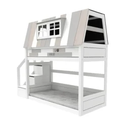 Life Time Laag Stapelbed My Hangout - White Wash - Luxe Lattenbodem