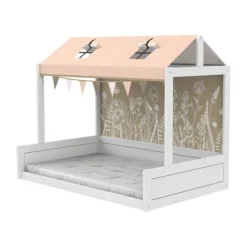 LIFETIME Montessoribed Met Dakconstructie - Wit