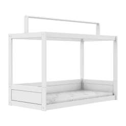 LIFETIME Montessoribed Met Dakconstructie - Wit