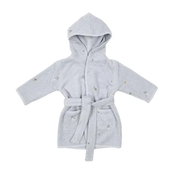 Little Dutch Badjas Geborduurd - Maat 74/80 - Blue