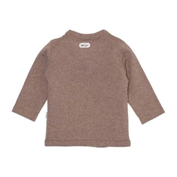 Lodger Melange Overslag Shirt - Maat 50 - Buffalo