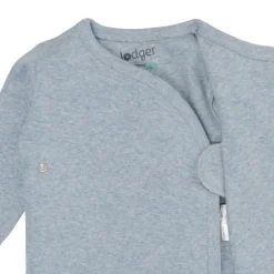 Lodger Melange Overslag Shirt - Maat 50 - Blue Fogg