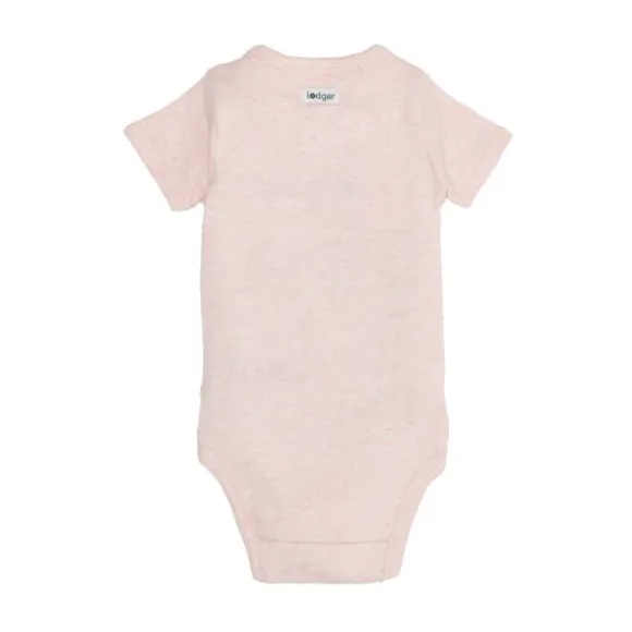Lodger Melange Romper Korte Mouw - Maat 62 - Tan