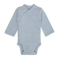 Lodger Melange Romper Lange Mouwen - Maat 50 - Blue Fogg